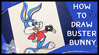 How to Draw Buster Bunny | Tiny Toon Adventures