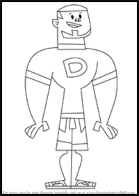How to Draw DJ from Total Drama Island
