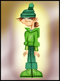 How to Draw Ezekiel from Total Drama Island