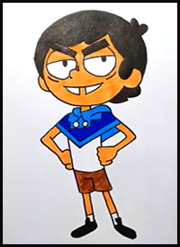 How to Draw Victor from Victor and Valentino