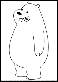 How to Draw Gizzly Bear from We Bare Bears