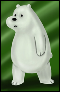 How to Draw Ice Bear from We Bare Bears