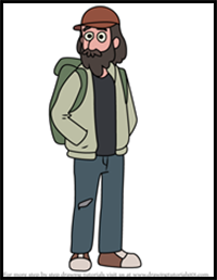 How to Draw Granola Guy from We Bare Bears