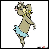 How to Draw Cindy Bear | Yogi Bear