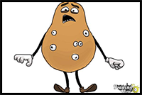 How to Draw the Potato from Sausage Party