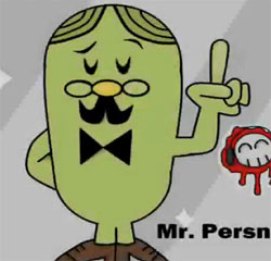 How to draw "Mr. Persnickety" From the Mr. Men Show : Mr. Men Step by Step Drawing Lessons