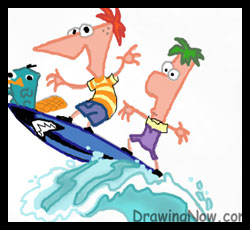 How to draw Phineas & Ferb : Phineas and Ferb Step by Step Drawing Tutorials