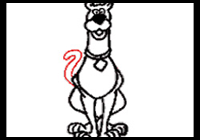 How to draw Scooby doo : Scooby Doo Step by Step Drawing Lessons 