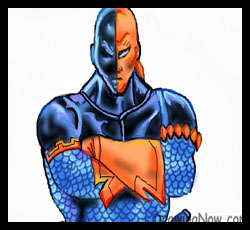 How to draw Slade : Teen Titans Step by Step Drawing Tutorials