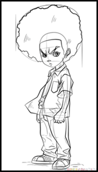How to Draw Huey Freeman
