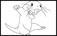 How to Draw Rufus from Kim Possible