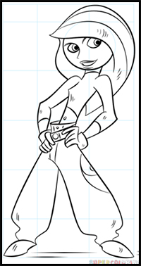 How to Draw Kim Possible