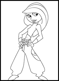 How to Draw Kim Possible