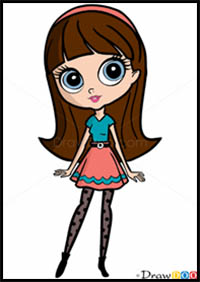 How to Draw Blythe Baxter, Littlest Pet Shop