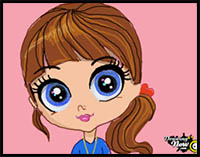 How to Draw Blythe Baxter from Littlest Pet Shop