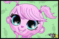 How to Draw Minka Mark from The Littlest Pet Shop