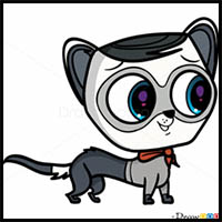 How to Draw Captain Cuddles, Littlest Pet Shop