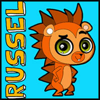 How to Draw Russell Ferguson from Littlest Pet Shop with Easy Step by Step Drawing Tutorial