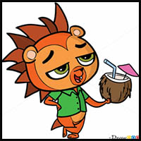 How to Draw Russell Ferguson, Littlest Pet Shop