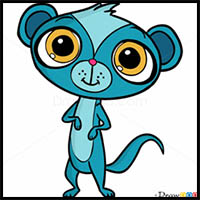 How to Draw Sunil Nevla, Littlest Pet Shop