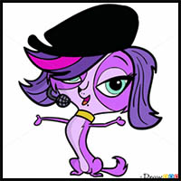 How to Draw Zoe Trent, Littlest Pet Shop