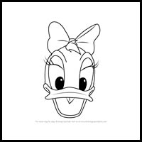 how to draw daisy duck's face from mickey mouse clubhouse