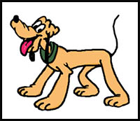 how to draw disney pluto