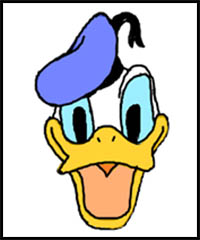 how to draw donald duck
