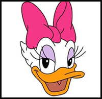 how to draw daisy duck