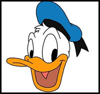 how to draw donald duck