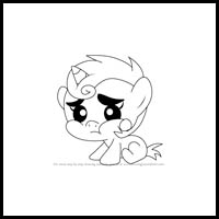 how to draw infant snips from my little pony - friendship is magic