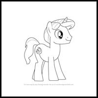 how to draw night light from my little pony - friendship is magic