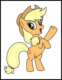 how to draw applejack