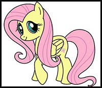 how to draw fluttershy