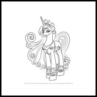 how to draw princess amore from my little pony - friendship is magic