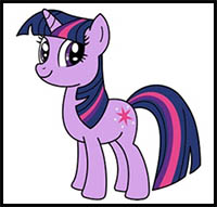 how to draw twilight sparkle