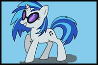 how to draw DJ Pon-3 from my little pony friendship is magic