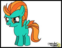 how to draw lightning dust from my little pony - friendship is magic