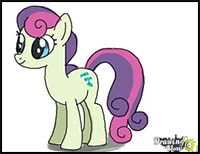 how to draw sweetie drops, bon bon from my little pony - friendship is magic