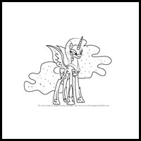 how to draw nightmare moon from my little pony: Friendship is Magic