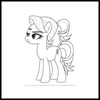 how to draw young spoiled rich from my little pony - friendship is magic