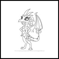 how to draw princess ember from my little pony - friendship is magic