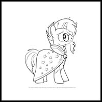 how to draw sunburst from my little pony - friendship is magic