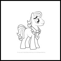 how to draw filthy rich from my little pony - friendship is magic
