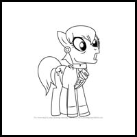 how to draw prim hemline from my little pony - friendship is magic