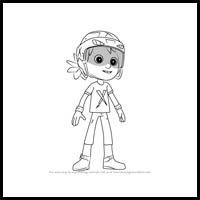 how to draw danny from paw patrol