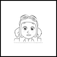 how to draw ace sorensen from paw patrol