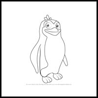 how to draw the penguins from paw patrol