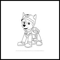 how to draw super spy chase from paw patrol