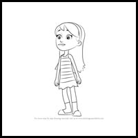 how to draw katie from PAW Patrol